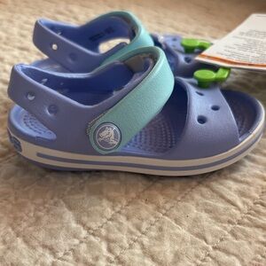 CROCS Kids Sandals in Blue and Mint
